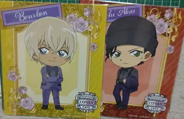 명탐정 코난 아카이 & 버번(아무로) 코난 카페 아트 패널 2장 세트