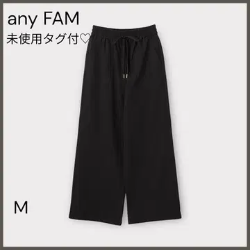 [애니팜] 시크릿 웜 베이커 팬츠/미사용 새상품/와이드 팬츠/블랙