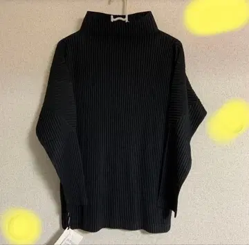 레어 ISSEY MIYAKE HOMME 하이넥 플리츠 티셔츠