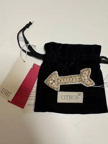 CITRUS 비즈 화살표 모양 브로치