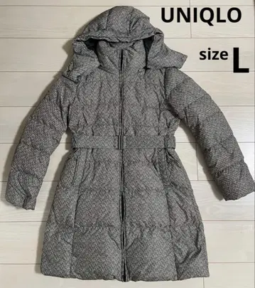 UNIQLO 올 패턴 후디 다운 코트 롱 다운 자켓 유니클로