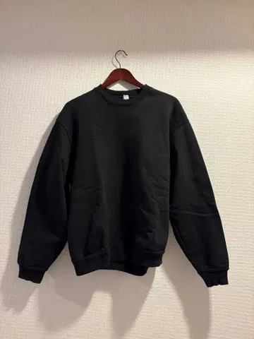 로스아파 14oz 맨투맨 블랙 M 사이즈