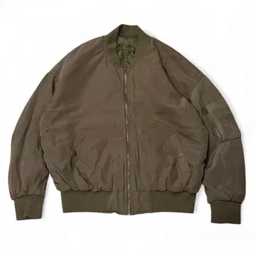 충전솜 퀼팅 MA-1 자켓 카키 빅 실루엣 블루종 M