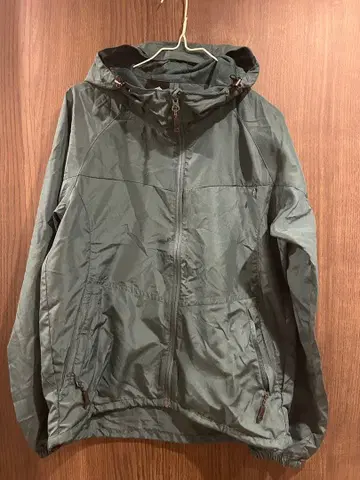 후드 부착 자켓 그린