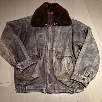 빈티지 가죽 자켓