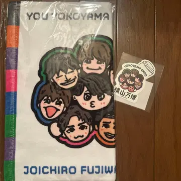 요코야마 만박 페이스 타월 스티커