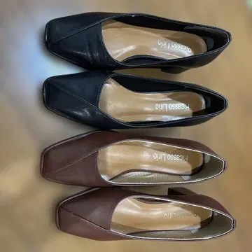 가죽 하이힐 2색 세트