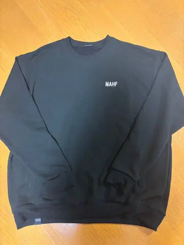 MAHF 크루넥 맨투맨 M 블랙