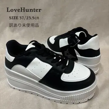 하자품 새상품 LoveHunter 러브헌터 통굽 로우컷 스니커즈 37