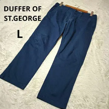 다퍼 오브 세인트 조지 치노 팬츠 남성용 스트레이트 네이비