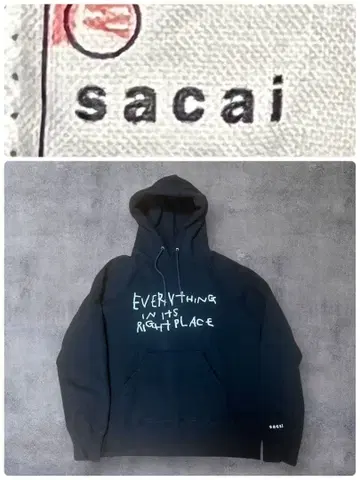 sacai 후디 Graphic Print RADIOHEAD