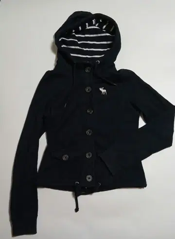 아바클로 아바크롬비 네이비 후드티 자수 있음 자켓 면 100%