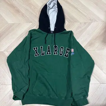 XLARGE 후드 부착 후드티 L 사이즈 그린