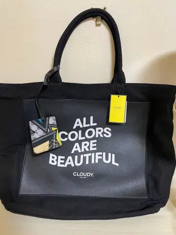 CLOUDY 토트백 대용량 블랙