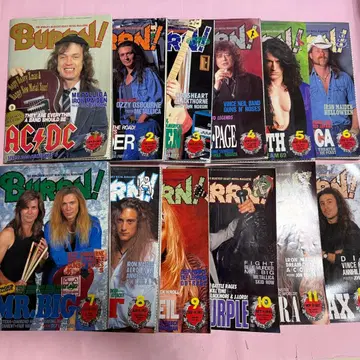 BURRN! 잡지 1993년 12월 세트 헤비메탈 하드 록