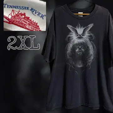테네시 리버 지저스 반팔 구제 의류 셔츠