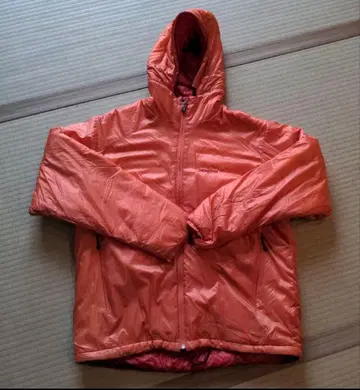 patagonia 후드 부착 다운 자켓 오렌지
