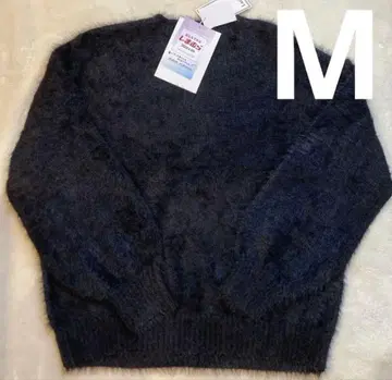 시마무라 ammy 샤기 니트 블랙 M 새상품