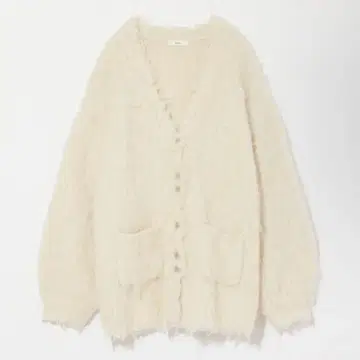 Eaphi SHAGGY KNIT CARDIGAN 아이보리 택 포함 새상품