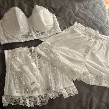 화이트 레이스 코르셋 세트 G75