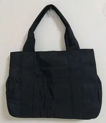 블랙 나일론 토트백