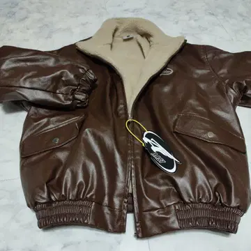 Undebro 브라운 가죽 자켓