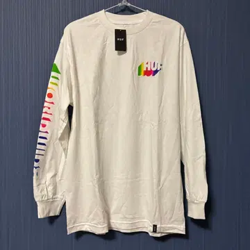 [ 미사용 새상품 ] HUF 컬러풀 로고 긴팔 티셔츠