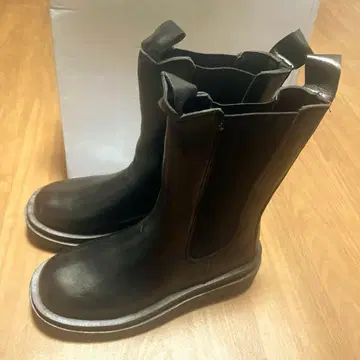착한 구두 차칸 신발 블랙 사이드 고어 부츠 미사용 새상품 블랙