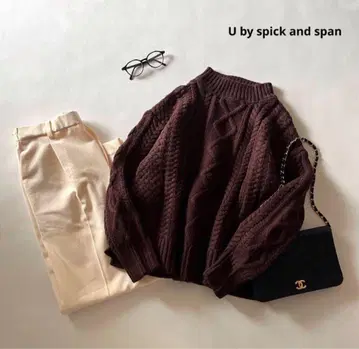 A51. 유 바이 스픽 앤 스팬 로우 게이지 울 니트