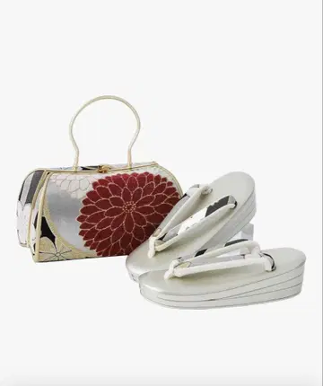 순수 실크 오비지 조리 백 세트 F 사이즈