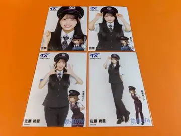 사토 키세 AKB48 x 츠쿠바 익스프레스 콜라보 브로마이드 4종 컴프