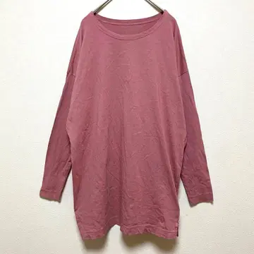 안티카 트리 카페 컷소 [ M ] 더스티 핑크 코튼 루즈핏