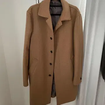 INHERIT 브라운 체스터 코트