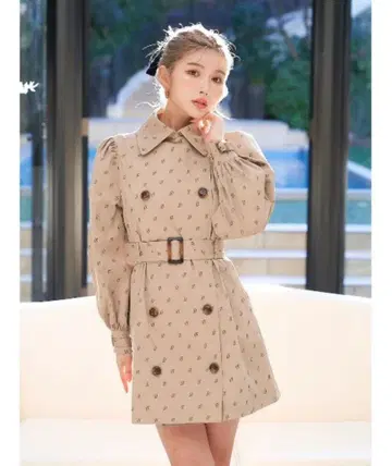 Darich 퍼프 슬리브 트렌치코트