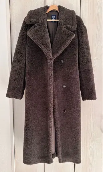 [GAP] 보아 롱 코트 M 사이즈 브라운