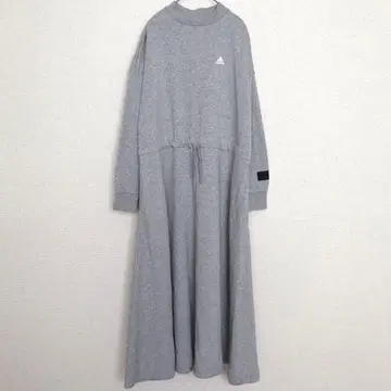 아디다스|맨투맨 롱 원피스 [ S ] 긴팔 흡습성 스포티 그레이