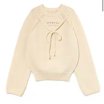 andmary 케이시 니트 탑 아이보리