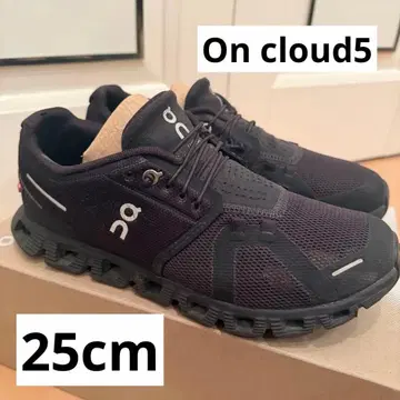 [ 25cm ] 온 클라우드 5 블랙 스니커즈