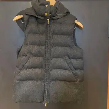 개럴개런트 다크 그레이 후드 부착 다운 베스트 FREE 사이즈
