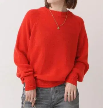 새상품급 스픽 앤 스팬 캐시미어 100% 니트 스웨터 레드