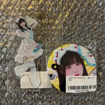 iLiFE! 후쿠마루 우사 아크릴 키링 캔 배지 세트