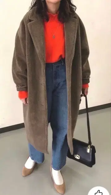 KBF+ 정가 17600 테디 코트 보아 모카