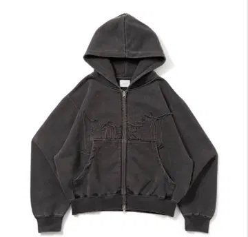 bless u pigment zip hoodie