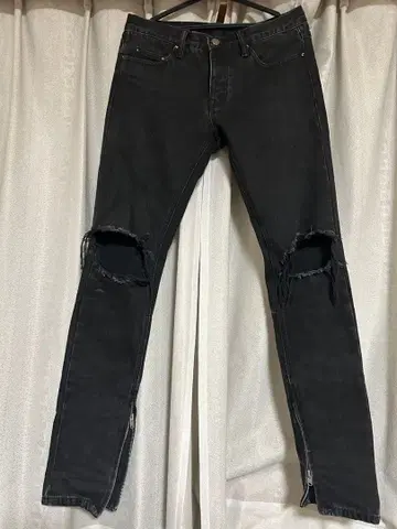 MNML 블랙 데님 팬츠 30