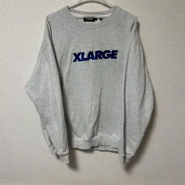 XLARGE 그레이 로고 맨투맨 L 사이즈