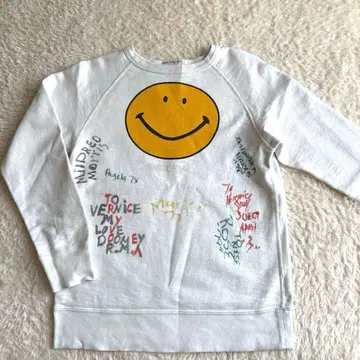 데님 데님앤드데님 스마일 맨투맨 트레이닝복