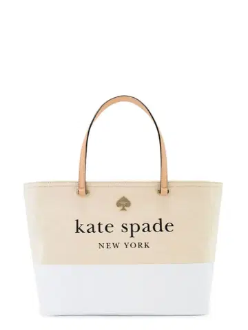 케이트 스페이드 토트백 베이지/화이트