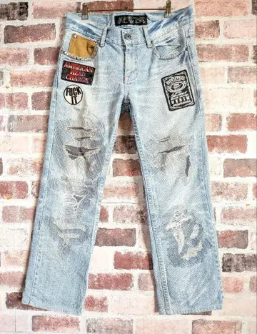 레드페퍼 RED PEPPER 데님 데미지 가공 와펜 30