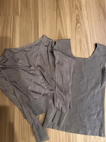 특가 반값 아푸와이저 리셰 앙상블 라메 니트, 가디건