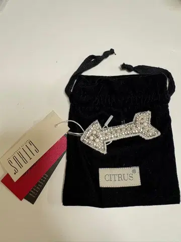 CITRUS 화살표 모양 브로치